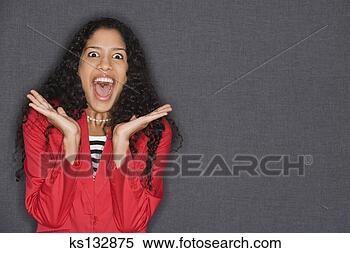 Banco de Imagem - excitado,  mulher. 
fotosearch - busca 
de fotos, imagens 
e clipart