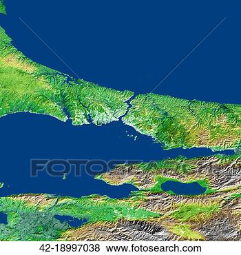 Stock Photo - topographic image 
of the bosporus 
in turkey. fotosearch 
- search stock 
photos, pictures, 
images, and photo 
clipart
