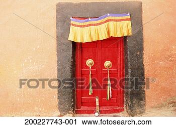 Stock Photography - india, jammu & 
kashmir, ladakh, 
red door at stakna 
monastery. fotosearch 
- search stock 
photos, pictures, 
images, and photo 
clipart