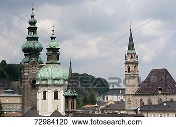 Stock Photography - austria, salzburg, 
franziskanerkirche 
and kollegienkirche. 
fotosearch - search 
stock photos, 
pictures, images, 
and photo clipart