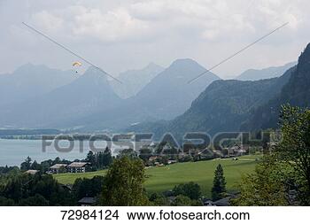 Stock Photo - austria, wolgangsee, 
st gilgen, parascending. 
fotosearch - search 
stock photos, 
pictures, images, 
and photo clipart