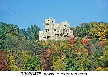 Stock Image - 'autumn colors 
at gillette castle 
state park,  east 
haddam. fotosearch 
- search stock 
photos, pictures, 
images, and photo 
clipart