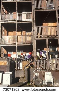 Stock Photo - 'back porches 
of decaying apartment 
housing, holyoke, 
massachusetts'. 
fotosearch - search 
stock photos, 
pictures, images, 
and photo clipart
