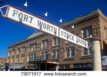 Picture - 'banner at the 
fort worth stock 
yards with historic 
hotel,  ft worth. 
fotosearch - search 
stock photos, 
pictures, images, 
and photo clipart
