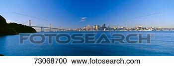 Stock Photography - 'bay bridge & 
san francisco 
from treasure 
island, sunrise, 
california'. fotosearch 
- search stock 
photos, pictures, 
images, and photo 
clipart