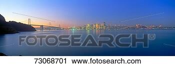 Stock Photography - 'bay bridge & 
san francisco 
from treasure 
island, california'. 
fotosearch - search 
stock photos, 
pictures, images, 
and photo clipart