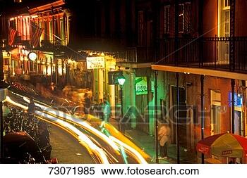 Stock Image - 'bourbon street 
at night, new 
orleans, louisiana'. 
fotosearch - search 
stock photos, 
pictures, images, 
and photo clipart
