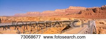 Picture - 'bridge across 
the colorado river, 
 lee's ferry, 
 marble canyon. 
fotosearch - search 
stock photos, 
pictures, images, 
and photo clipart