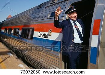 Stock Photography - 'conductor of 
amtrak, wilmington, 
delaware'. fotosearch 
- search stock 
photos, pictures, 
images, and photo 
clipart