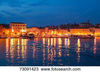 Stock Photo - croatia, istria, 
rovinj, night. 
fotosearch - search 
stock photos, 
pictures, images, 
and photo clipart