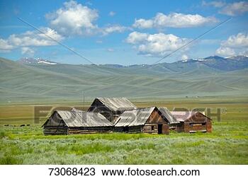 Stock Photo - 'deserted ranch 
in centennial 
valley, lakeview, 
mt'. fotosearch 
- search stock 
photos, pictures, 
images, and photo 
clipart