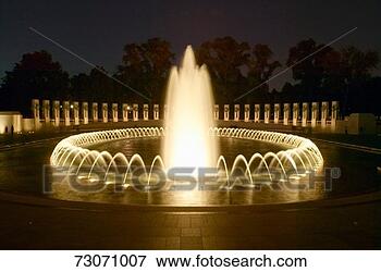 Picture - fountains at the 
us world war ii 
memorial commemorating 
world war ii. 
fotosearch - search 
stock photos, 
pictures, images, 
and photo clipart