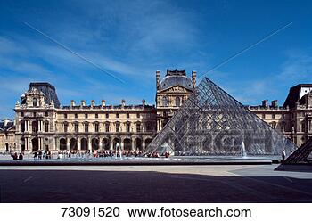 Stock Photography - france, paris, 
louvre, glass 
pyramid in foreground. 
fotosearch - search 
stock photos, 
pictures, images, 
and photo clipart