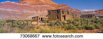 Picture - 'ghost town, movie 
set, paria, utah'. 
fotosearch - search 
stock photos, 
pictures, images, 
and photo clipart