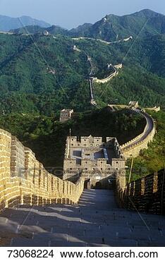 Stock Photo - 'the great wall 
at mutianyu in 
beijing in hebei 
province,  people's. 
fotosearch - search 
stock photos, 
pictures, images, 
and photo clipart