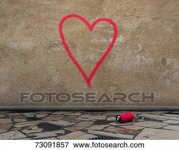 Picture - heart graffiti 
on wall. fotosearch 
- search stock 
photos, pictures, 
images, and photo 
clipart