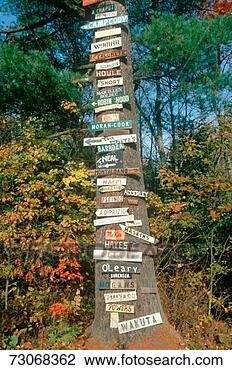 Stock Photo - highway signs 
to all points 
nailed onto a 
tree. fotosearch 
- search stock 
photos, pictures, 
images, and photo 
clipart