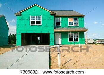 Stock Photography - 'house under construction 
near charlotte, 
north carolina'. 
fotosearch - search 
stock photos, 
pictures, images, 
and photo clipart