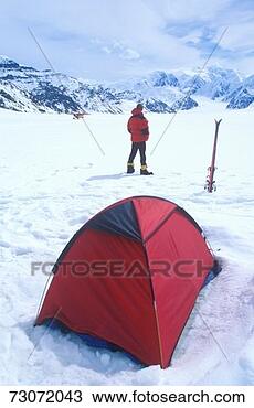 Stock Photo - 'ice camping on 
glacier in st 
elias national 
park and preserve. 
fotosearch - search 
stock photos, 
pictures, images, 
and photo clipart