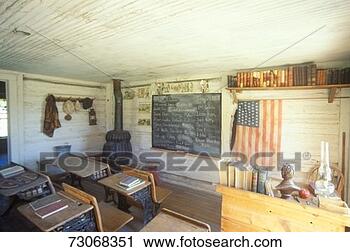 Stock Photography - 'interior of the 
first one room 
schoolhouse in 
mt, nv city'. 
fotosearch - search 
stock photos, 
pictures, images, 
and photo clipart