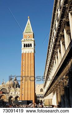 Stock Photograph - italy,  veneto, 
 venice piazza 
san marco with 
cathedral san 
marco and. fotosearch 
- search stock 
photos, pictures, 
images, and photo 
clipart