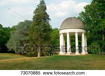 Stock Image - 'james madison's 
montpelier mansion 
and  gazebo in 
 montpelier. fotosearch 
- search stock 
photos, pictures, 
images, and photo 
clipart