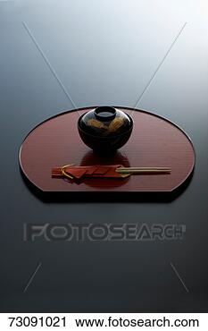Stock Photography - japanese soup 
bowl and chopstick 
on tray. fotosearch 
- search stock 
photos, pictures, 
images, and photo 
clipart