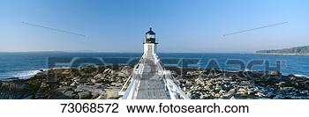 Stock Photo - 'marshall point 
lighthouse from 
1832,  penobscot 
bay,  port clyde. 
fotosearch - search 
stock photos, 
pictures, images, 
and photo clipart
