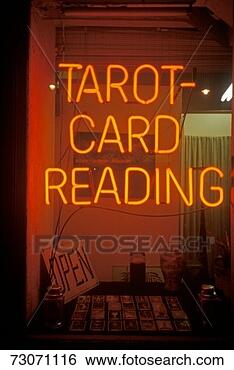 Stock Photo - 'neon  tarot card 
reading sign in 
los angeles, ca'. 
fotosearch - search 
stock photos, 
pictures, images, 
and photo clipart