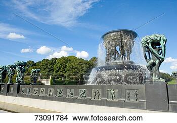 Stock Photo - norway, oslo, 
vigeland sculptures 
and fountain in 
frogner park. 
fotosearch - search 
stock photos, 
pictures, images, 
and photo clipart