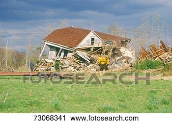 Stock Photography - 'old farmhouse 
being bulldozed, 
de'. fotosearch 
- search stock 
photos, pictures, 
images, and photo 
clipart