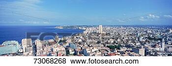 Stock Photo - 'a panoramic view 
of havana, cuba 
with ocean'. fotosearch 
- search stock 
photos, pictures, 
images, and photo 
clipart
