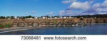 Stock Photography - panoramic view 
of mendocino town 
and pacific ocean 
in northern. fotosearch 
- search stock 
photos, pictures, 
images, and photo 
clipart