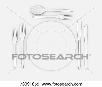 Stock Image - place setting 
for dinner, overhead 
view. fotosearch 
- search stock 
photos, pictures, 
images, and photo 
clipart