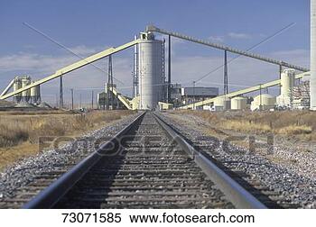 Stock Image - 'a railroad leading 
towards america's 
largest geothermal 
power plant. fotosearch 
- search stock 
photos, pictures, 
images, and photo 
clipart