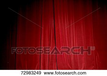 Stock Photograph - red velvet stage 
curtain, close-up. 
fotosearch - search 
stock photos, 
pictures, images, 
and photo clipart