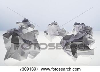 Picture - screwed up balls 
of paper, studio 
shot. fotosearch 
- search stock 
photos, pictures, 
images, and photo 
clipart