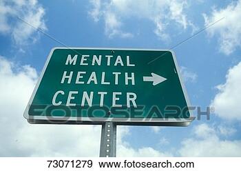 Stock Photograph - a sign that reads 
 mental health 
center . fotosearch 
- search stock 
photos, pictures, 
images, and photo 
clipart