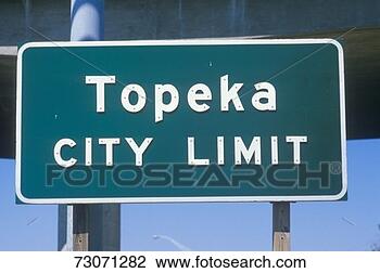 Stock Photo - a sign that reads 
 topeka city limit 
. fotosearch - 
search stock photos, 
pictures, images, 
and photo clipart