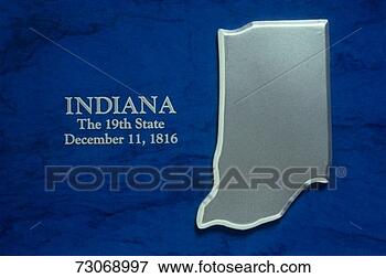 Picture - silver map of 
indiana. fotosearch 
- search stock 
photos, pictures, 
images, and photo 
clipart