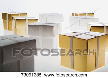 Stock Image - small gift boxes. 
fotosearch - search 
stock photos, 
pictures, images, 
and photo clipart