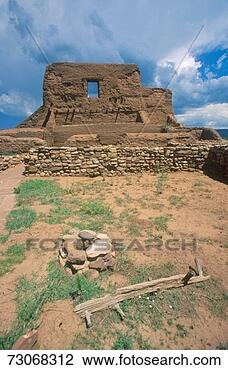 Stock Photo - 'spanish mission 
ruins, pecos national 
historical park, 
nm'. fotosearch 
- search stock 
photos, pictures, 
images, and photo 
clipart