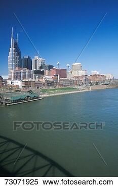 Stock Image - 'state capitol 
nashville,  tn 
skyline with cumberland 
river in. fotosearch 
- search stock 
photos, pictures, 
images, and photo 
clipart