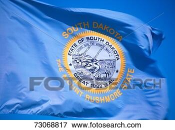 Picture - state flag of 
south dakota. 
fotosearch - search 
stock photos, 
pictures, images, 
and photo clipart