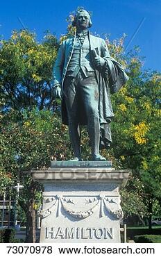 Stock Photo - 'statue of alexander 
hamilton overlooking 
the great falls 
in. fotosearch 
- search stock 
photos, pictures, 
images, and photo 
clipart