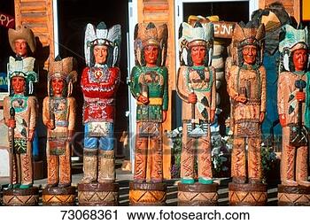 Stock Photography - 'storefront wooden 
indians, jackson, 
wy'. fotosearch 
- search stock 
photos, pictures, 
images, and photo 
clipart