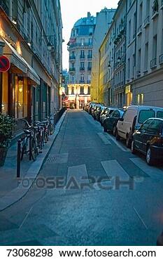 Stock Photo - 'street at dusk, 
paris, france'. 
fotosearch - search 
stock photos, 
pictures, images, 
and photo clipart