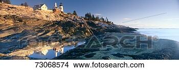 Stock Photo - 'sunrise at pemaquid 
point lighthouse 
from 1827, maine'. 
fotosearch - search 
stock photos, 
pictures, images, 
and photo clipart