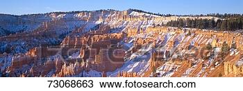 Stock Photo - 'sunrise, red 
rocks & snow, 
bryce canyon national 
park, southern 
utah'. fotosearch 
- search stock 
photos, pictures, 
images, and photo 
clipart