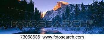 Stock Photo - 'sunset over merced 
river and half 
dome, yosemite, 
california'. fotosearch 
- search stock 
photos, pictures, 
images, and photo 
clipart